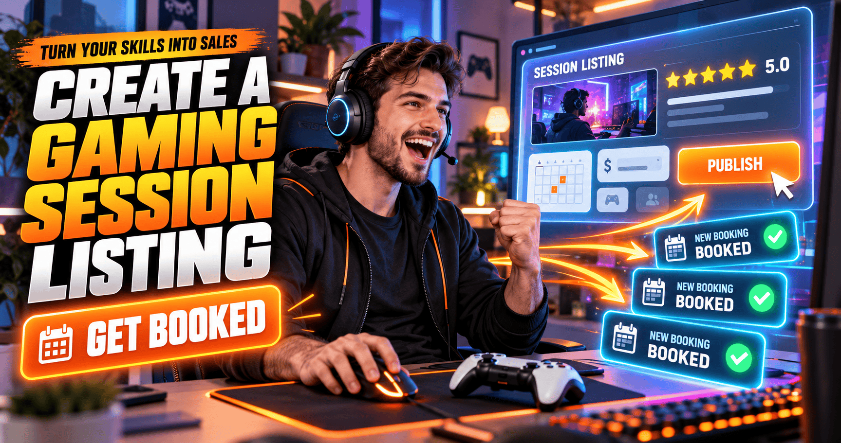 howtocreateagamingsessionlistingthatgetsbookedfaeturedimage