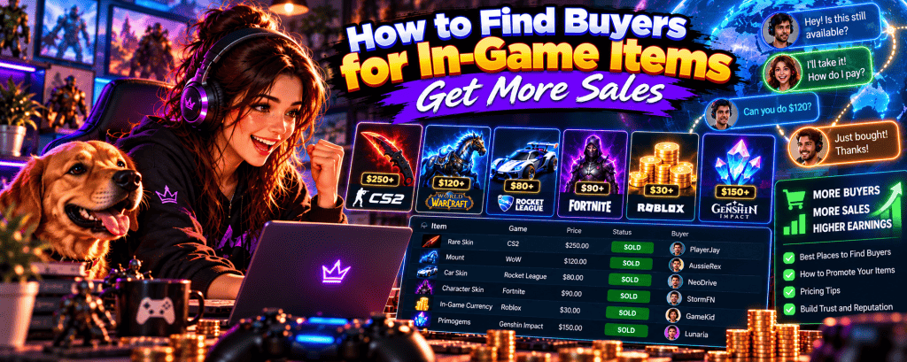 How to Find Buyers for In-Game Items: Get More Sales