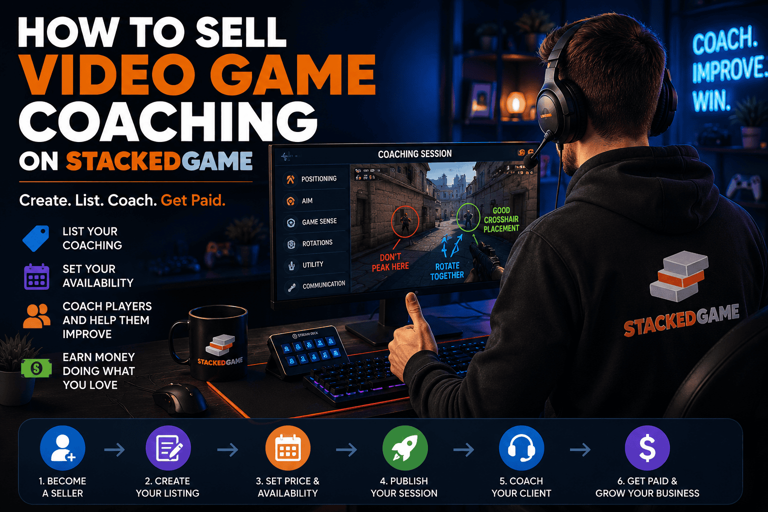 howtosellvideogamecoachingonstackedgamefeaturedimage