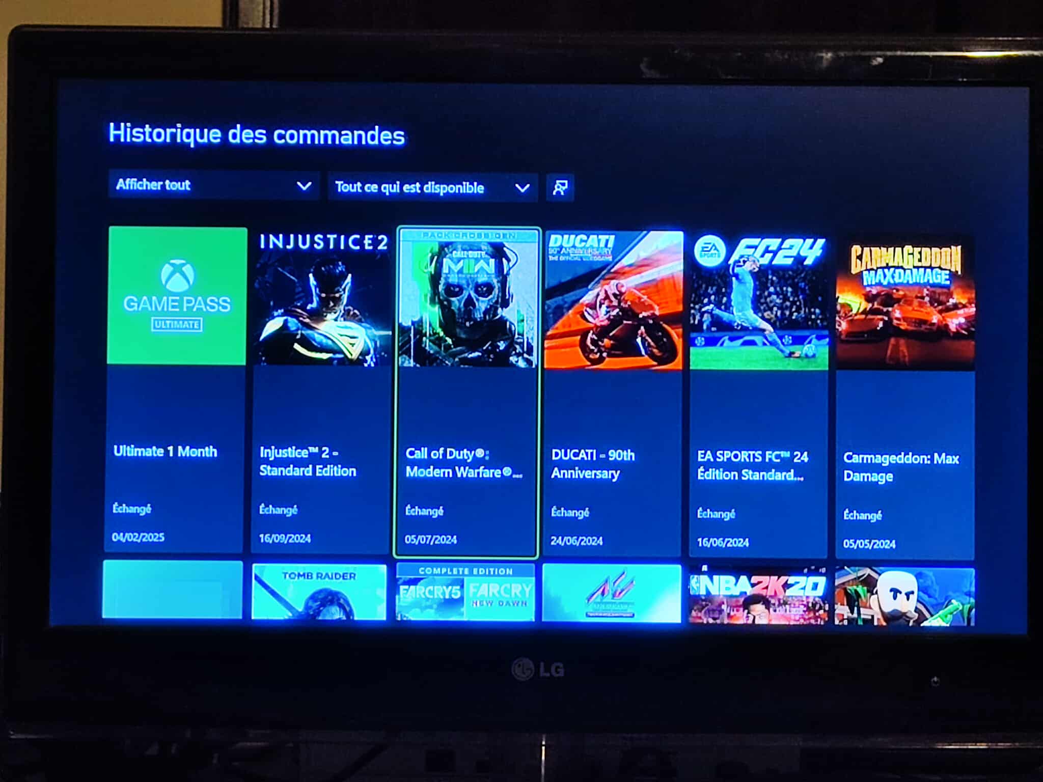 Xbox account with games for sale