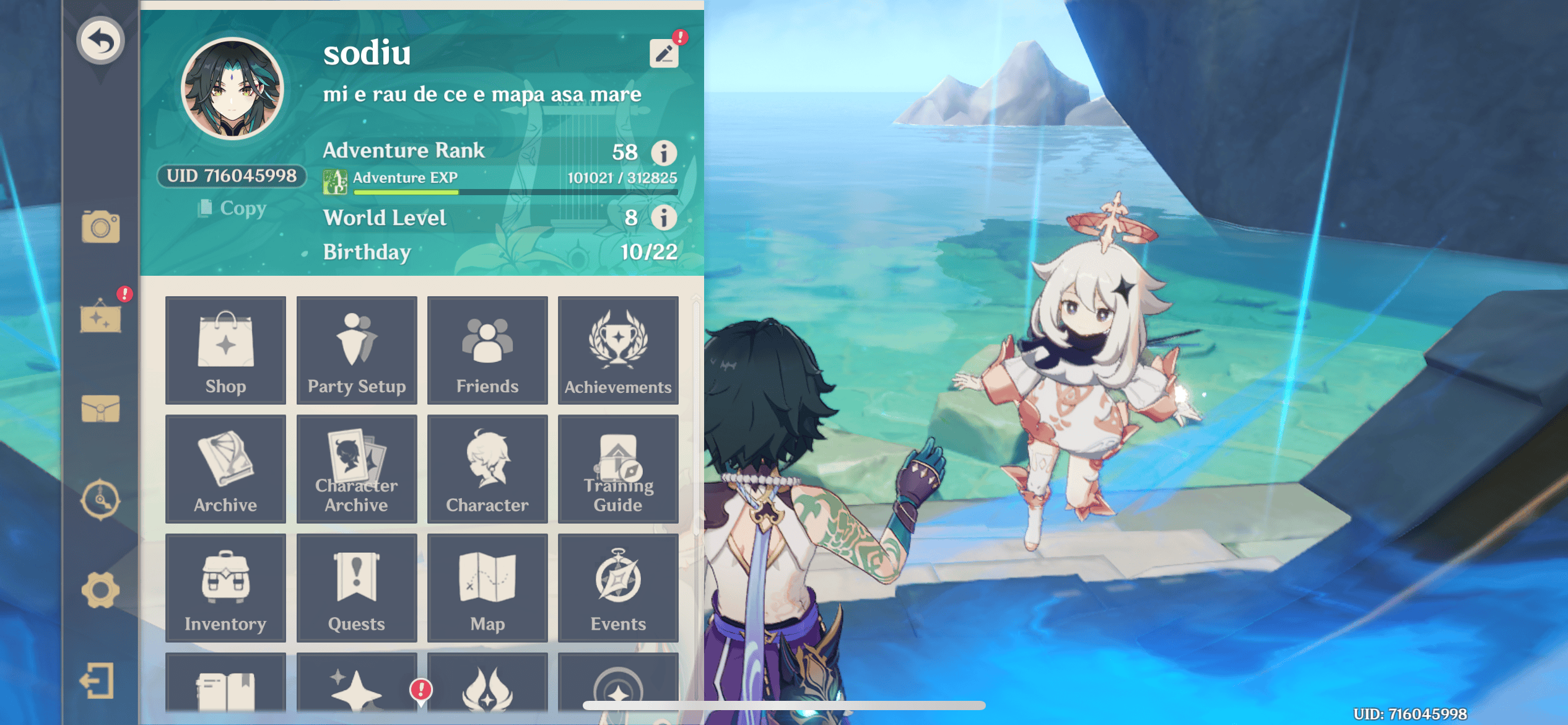 Ar 58 Genshin Account 18 5*, Fully Built Characters, p2p