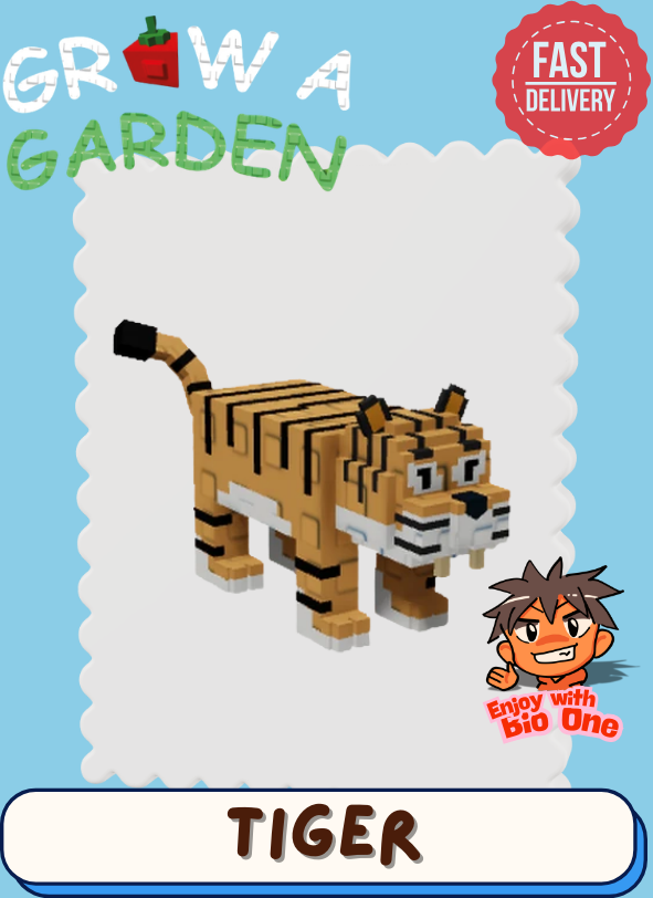 Tiger | Random Age & Size | Grow A Garden | Fast Trade