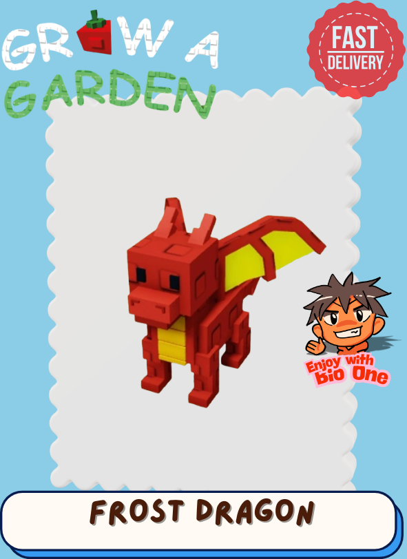 Frost Dragon | Random Age & Size | Grow A Garden | Fast Trade