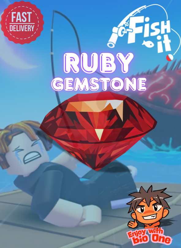 Ruby Gemstone | Fisht It | Fast Delivery