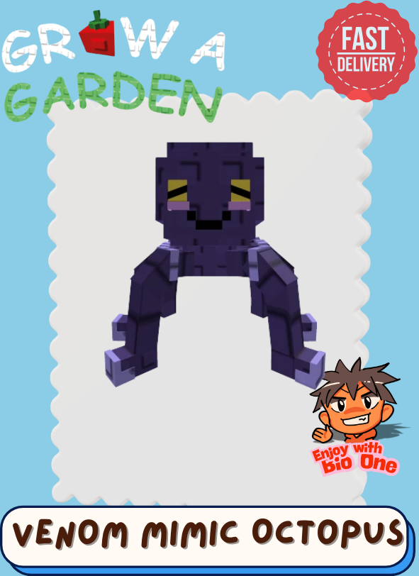 Octopus Venom Mimic | Random age & Size | Grow A Garden | Fast trade