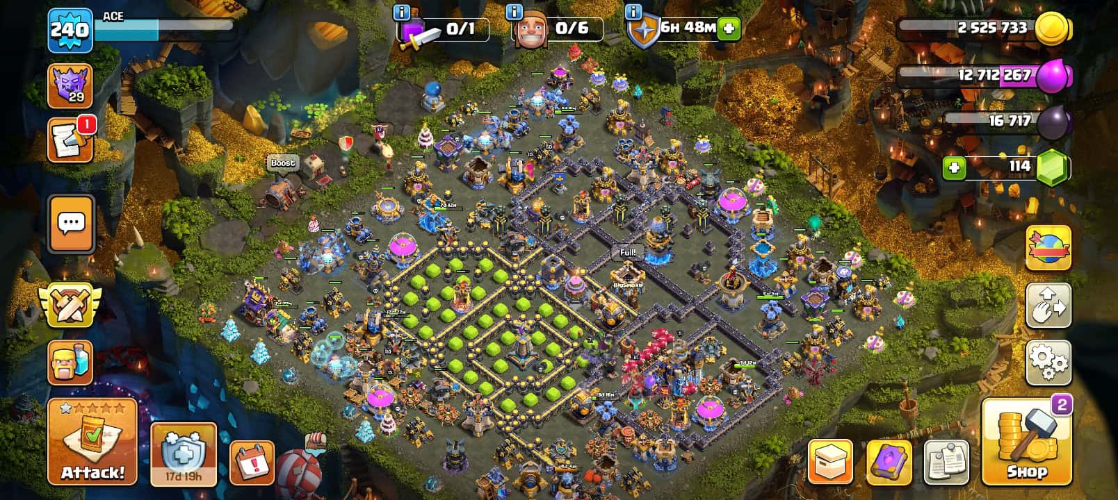 clash of clans selling account