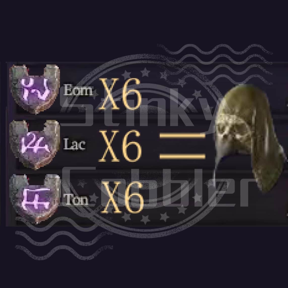 Diablo IV Season 8 Harlequin Crest runes package EOM*6 LAC *6 TON*6