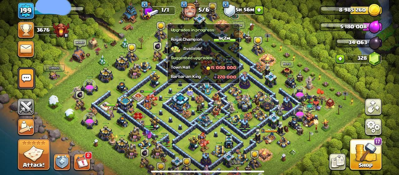   MAXED TH 13 FROZEN ARROW LEVEL 17 LEGEND TOUCHED 1000 RENAME HEROES 74/75/50/22 BH-9 INSTANT DELIVERY