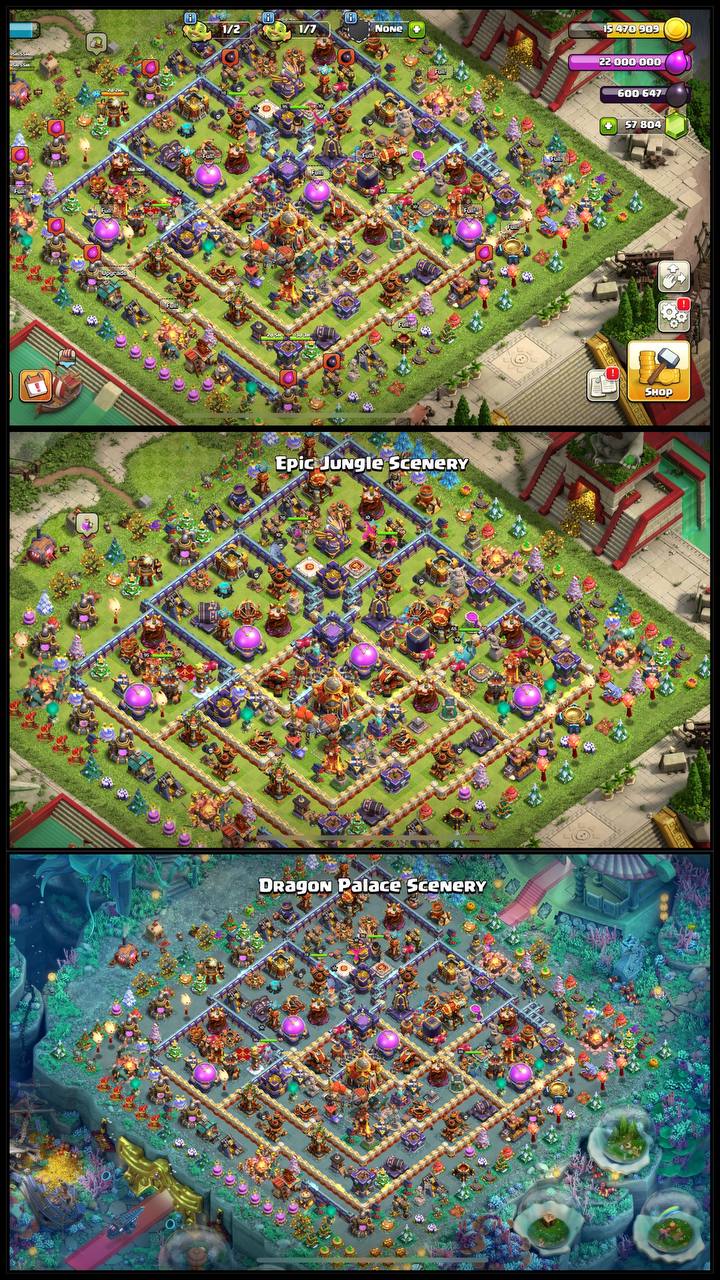 CM-239 57000 GEMS FULL MAX TH16 ALL HEROS PETS MAX HELL LOT OF STACKED OBSTACLES 4000+ WAR STARS 6 WAR LAYOUT INSTANT DELIVERY