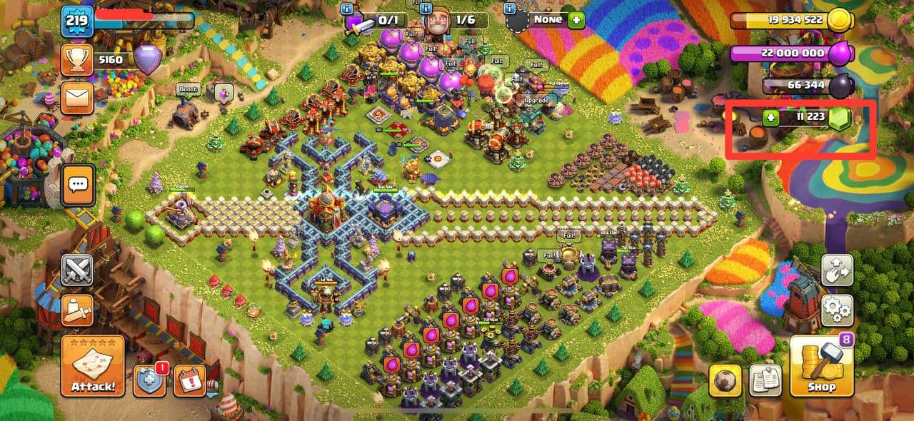 SUPER RARE GOLDEN HOG || TH16 MAX | 95-95-70-45 | ANGRY JELLY – 6 | GIANT GAUNTLET MAX | 11000 GEMS | INSTANT DELIVERY