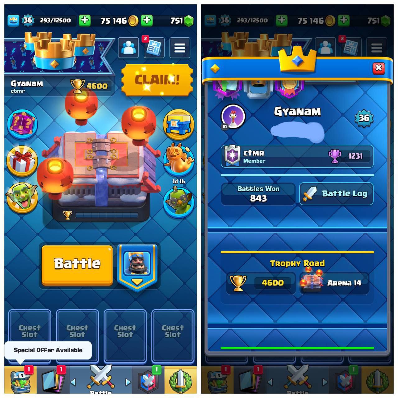 BG-113 [BEST DEAL] INSANE CR ACC | 4600 TROPHIES | ARENA 14 | FREE RENAME | 102 OF 114 CARDS | FAST DELIVERY