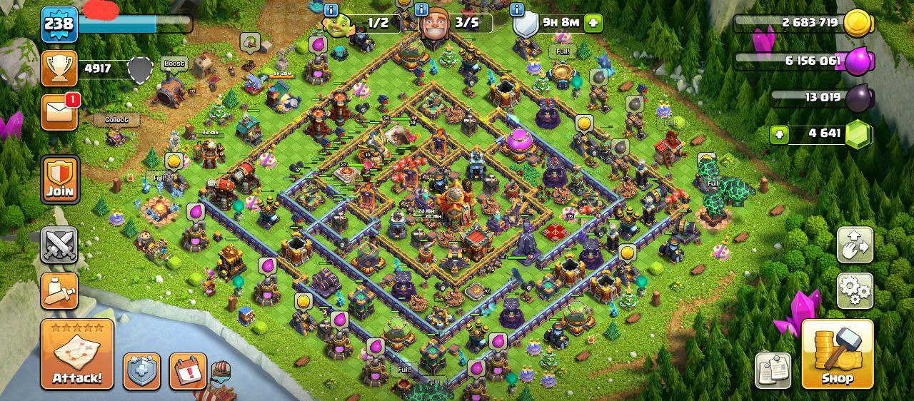 238 XP | DECENT MAX TH16 | 4641 GEMS | STACKED MAGIC ITEMS | SB-20 GG-23 FA-20 MM-7 LP-1 FB-14 RS-8 | HEROES 87-95-34-14 | INSTANT DELIVERY