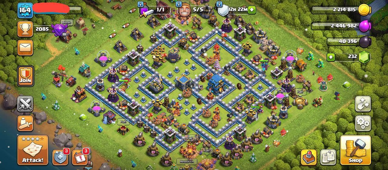 TH12 MAX WALLS | EQUIPMENT GG-4 SB-1 FA-1 FB-3 | TITAN TOUCHED | HEROES 61-65-33-40 | INSTANT DELIVERY