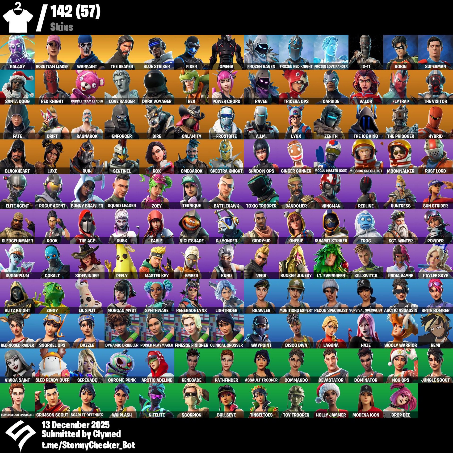 [PC/XBL/PSN] | 142 Skins | OG STW | Galaxy | Rose Team Leader | Warpaint | The Reaper | Blue Striker | Controller | Stellar Axe | Rose Glow | BRSeason1 | 750 VB