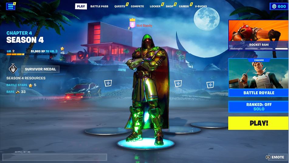 Fortnite Stacked Account – Marvel Season Holo Foils