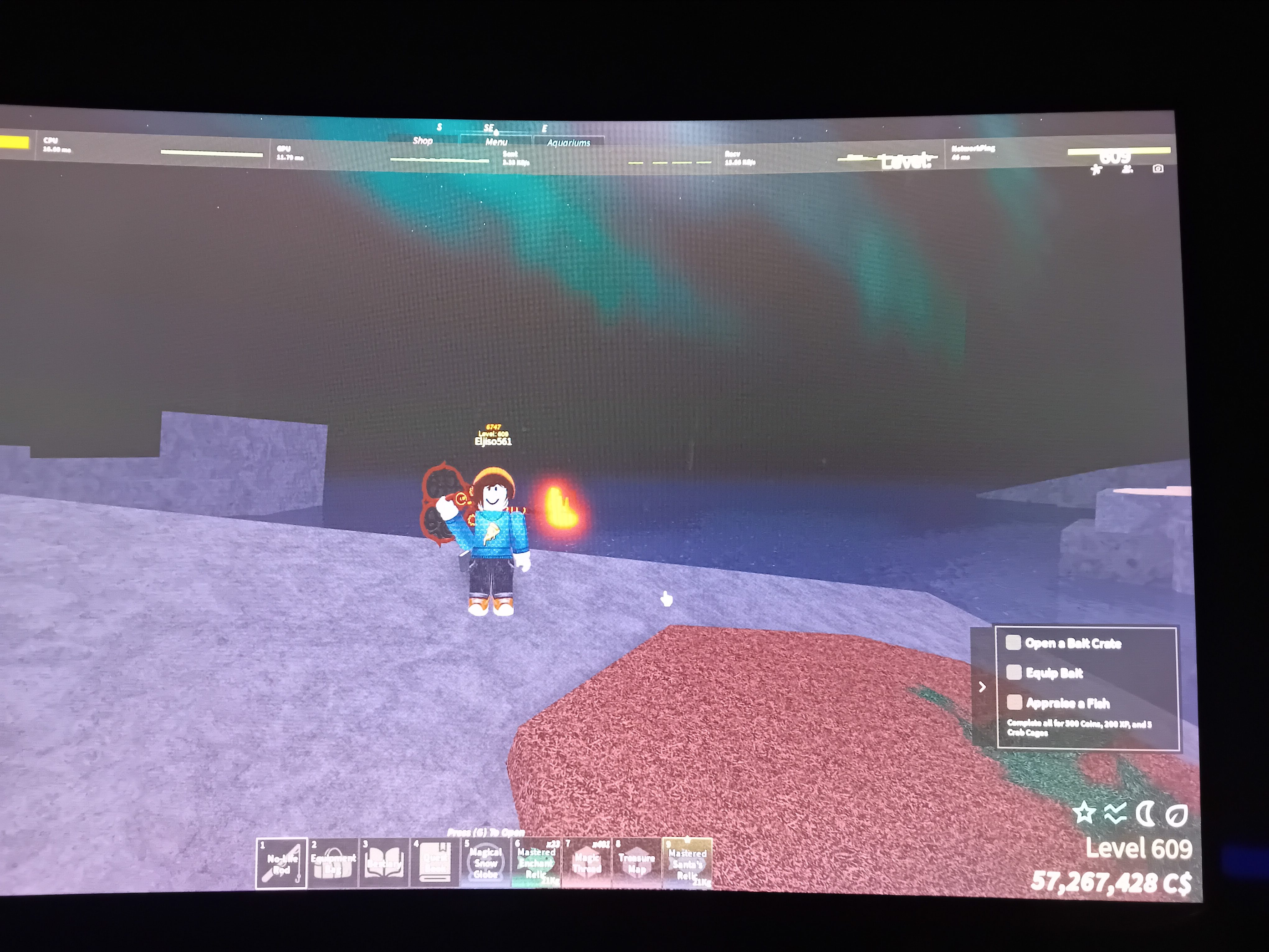 Stacked level 600+ fisch account. (LOOK IN DESCRIPTION)