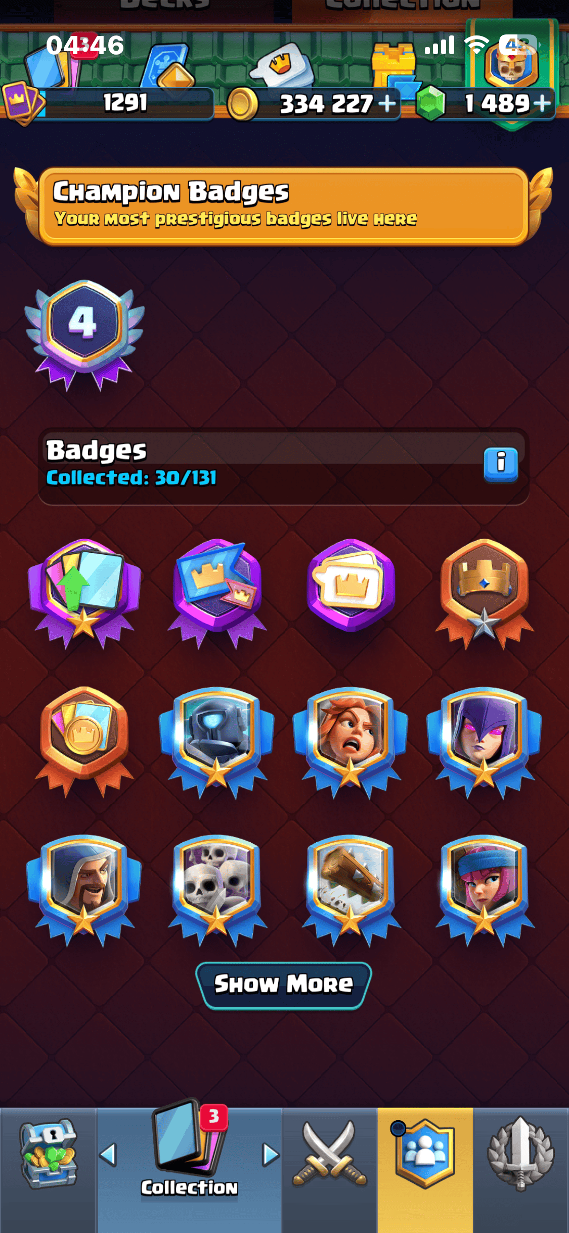 Clash royale account 8500 trophies