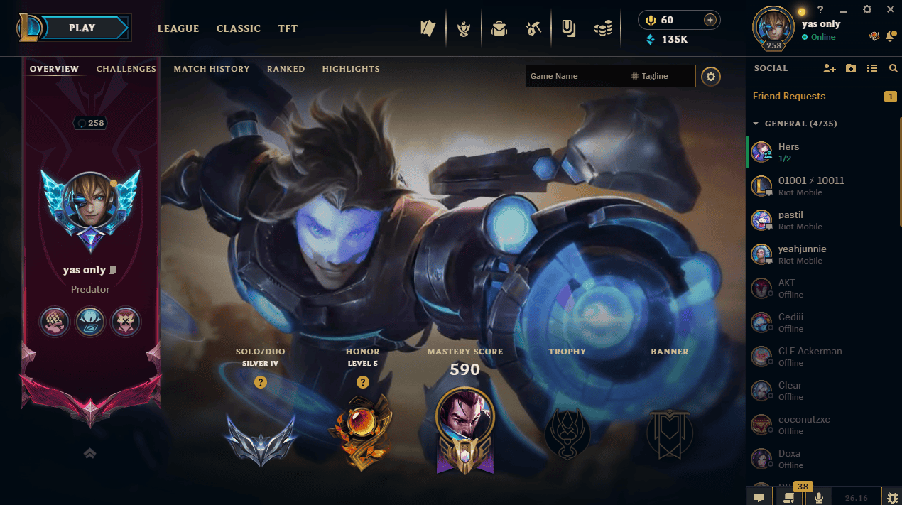 league of legends account with lots of skins