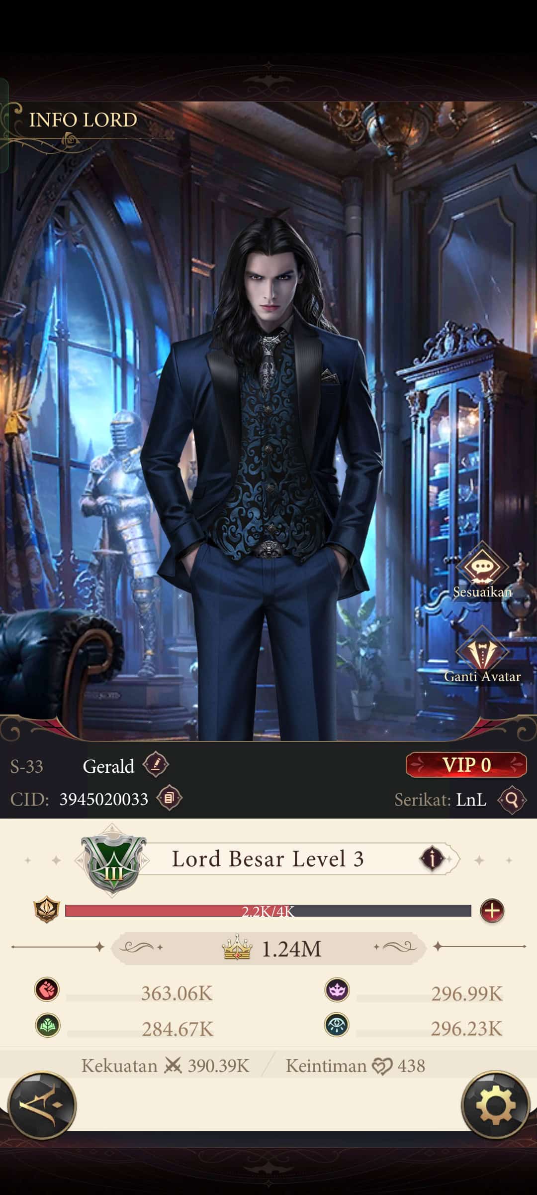 Game of Vampires Account