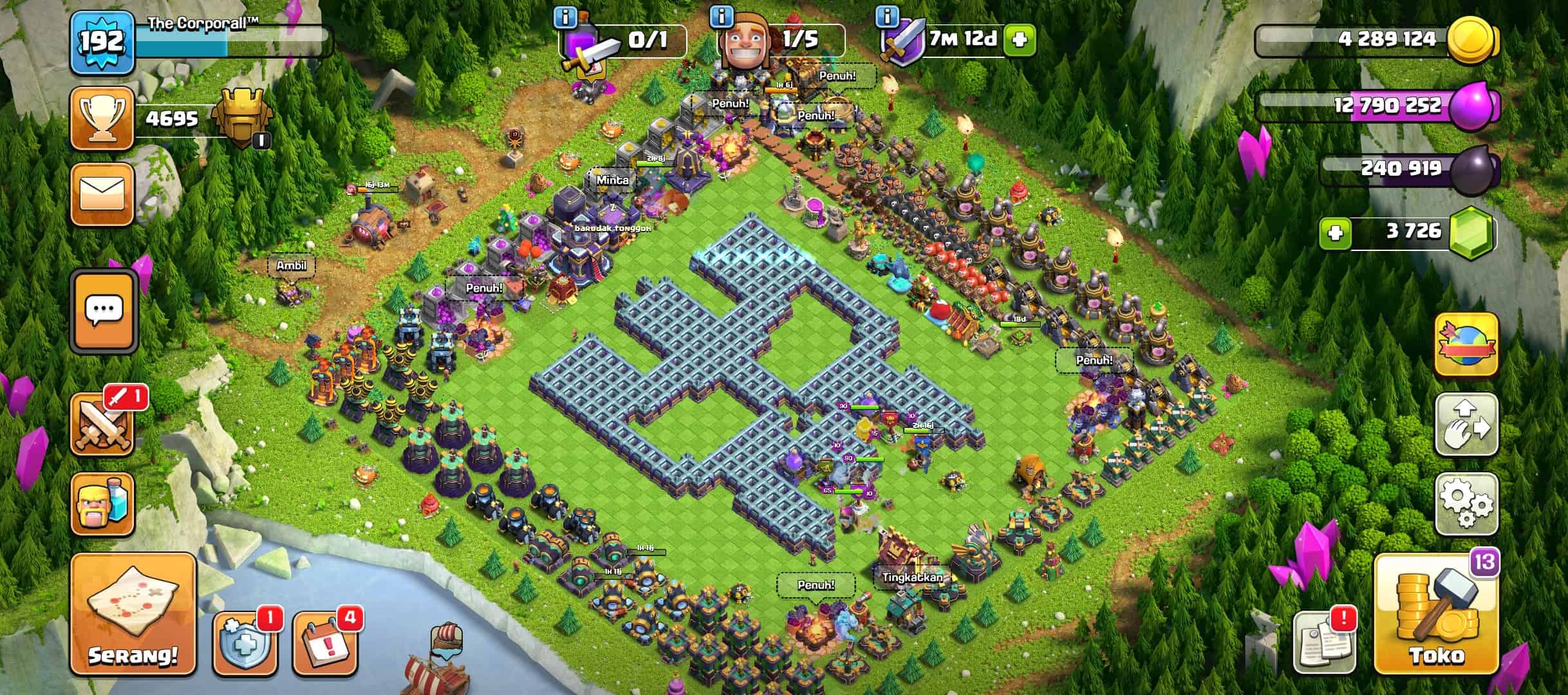 clash of clans account