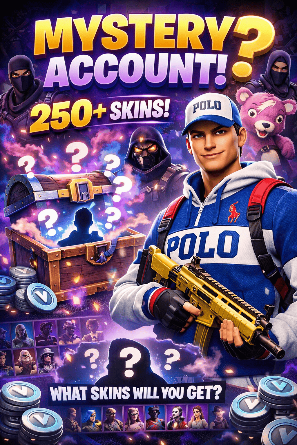 polo prodigy account with 250 skins