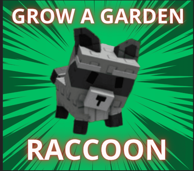 Raccoon Grow A Garden