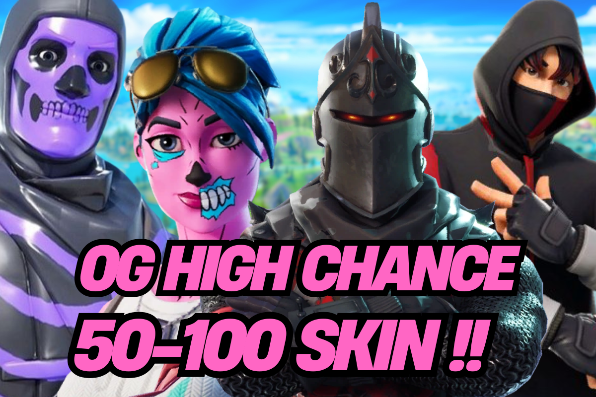50-100 SKINS OG Chance for Travis Scott | OG STW | IKONIK | Galaxy | Sparkle Specialist | Black Knight | Merry Mint Axe | Take The L | The Reaper or Other Skins .