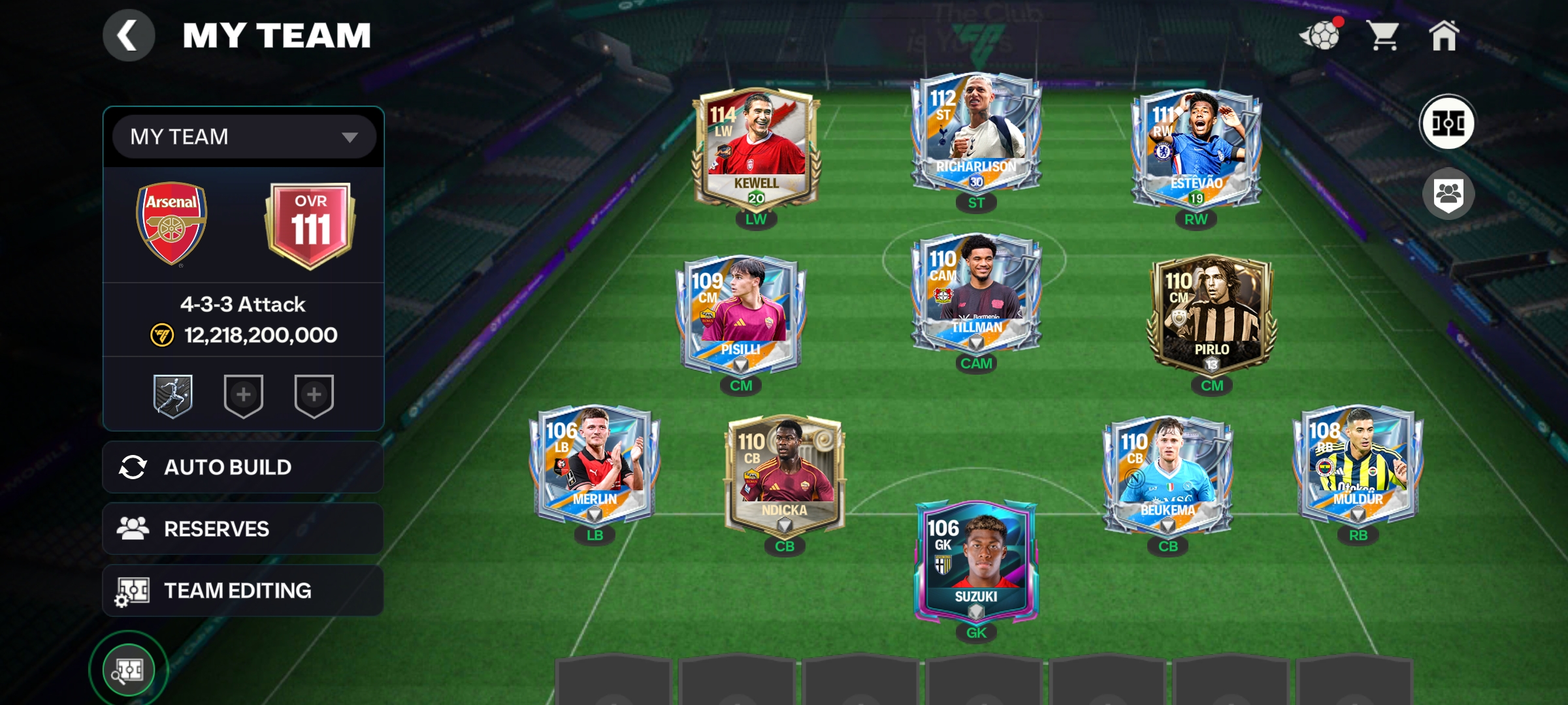 Fc mobile 111 team