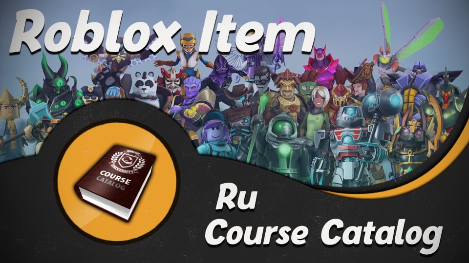 Roblox Virtual Item – Ru Course Catalog (Code Sent Instantly)