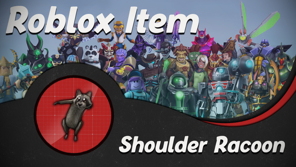 Roblox Virtual Item – Shoulder Racoon (Code Sent Instantly)